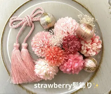 strawberry 머리 장식 세트