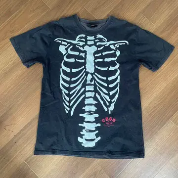 CBGB 스켈레톤 프린트 티셔츠 오니페이드 L