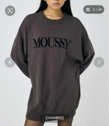 MOUSSY LOGO KNIT / 마우지 로고 니트