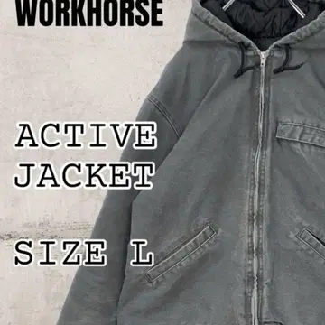 workhorse 충전솜 후드티 택티브 자켓 그레이 L 사이즈.