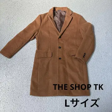더 샵 TK 체스터 코트 L 사이즈 롱 카멜 브라운