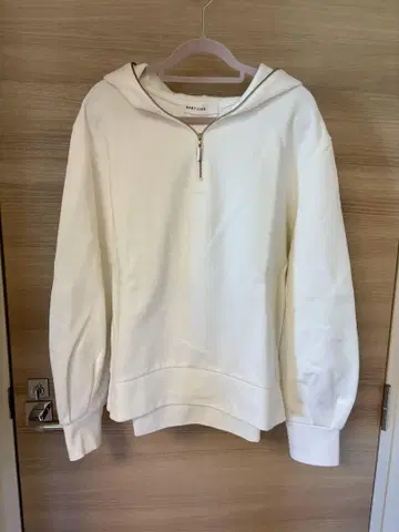 BABYLONE 지퍼 후드티 화이트