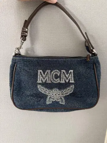 MCM 데님 원 숄더백
