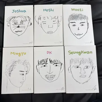 SEVENTEEN DICON 캐리커처 노트북