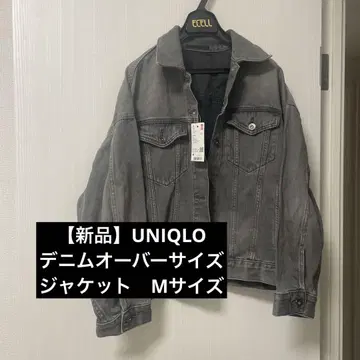 [ UNIQLO ] 새상품 M 사이즈 데님 오버 사이즈 자켓 여성용