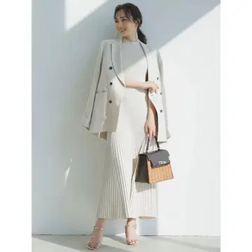 anuans 세미 머메이드 니트 원피스