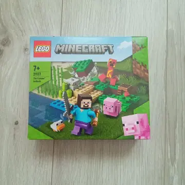 정품 LEGO Minecraft 21177 크리퍼와의 대결