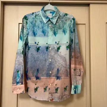 Paul Smith 도안 긴팔 셔츠 S