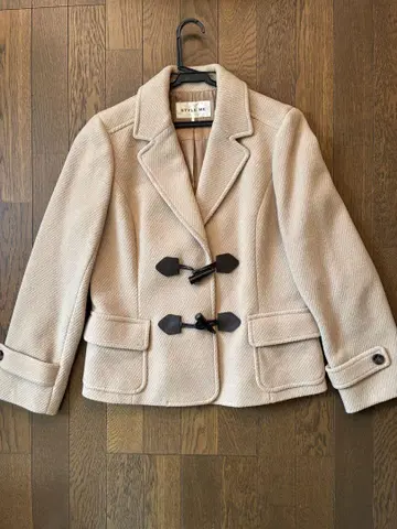 STYLE ME 토글 숏코트 베이지 11호 울 혼방 자켓 스타일