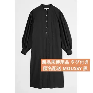 택 포함 새상품 MOUSSY 원피스 블랙 블랙