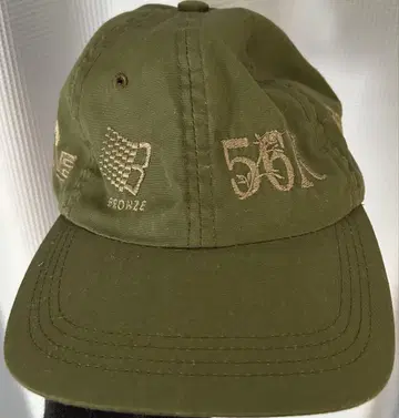 올리브색 자수 캡 (bronze56k)