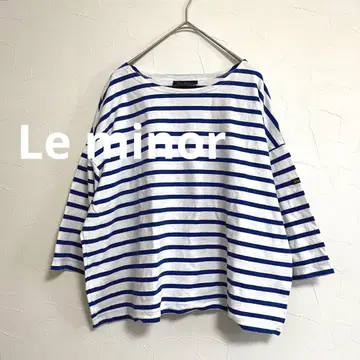 루미노아 Le minor 티셔츠 화이트 블루 화이트 파랑 M