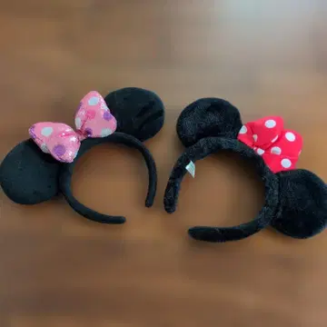 미니 마우스 귀 머리띠 2개 세트