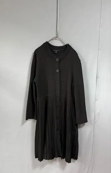 cos 코스 두꺼운 원단 플리츠 가디건 블랙