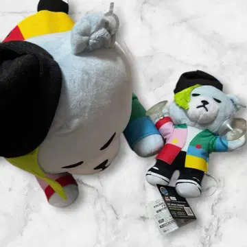 BIGBANG KRUNK 누워있는 봉제 인형 지용 흡착컵 마스코트 2점