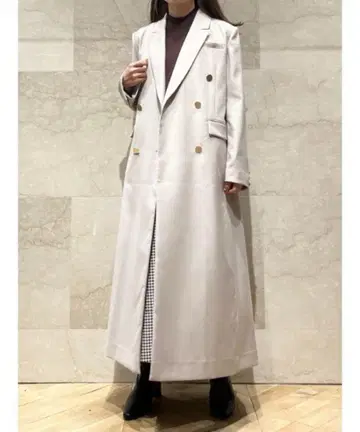 스나이델 백 플레어 롱 자켓 코트 아이보리 트렌치 봄/가을