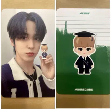 ateez fever 피규어 minirecord 윤호 트레이딩 카드