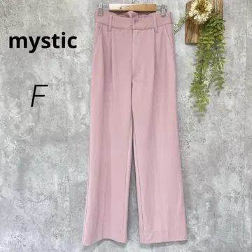 [ mystic ] 미스틱 와이드 팬츠 스트레치 핑크 좋아하시는 분 F