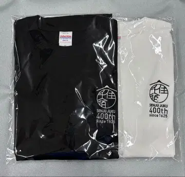 센쥬 숙 400th T셔츠 XL 블랙 화이트 2장