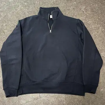 ZARA 남성용 네이비 하프 지퍼 트레이닝복