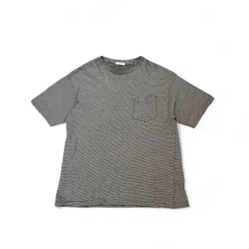 INTERIM COTTON HEMP BORDER POCKET TEE