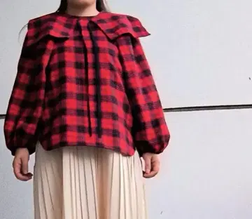 핸드메이드 볼륨 슬리브 블라우스