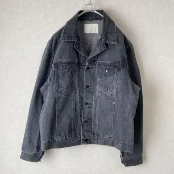 TrAnsference Wrangler 리메이크 블랙 데님 자켓