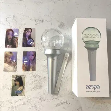 aespa 공식 응원봉 트레이딩 카드 포함