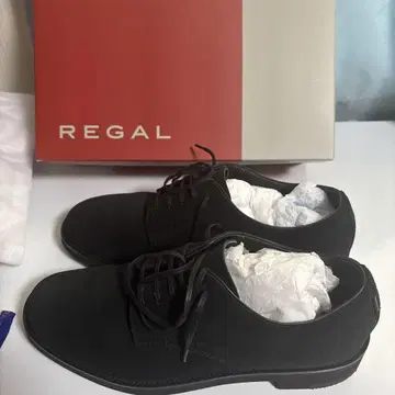 REGAL 블랙 스웨이드 드레스 슈즈