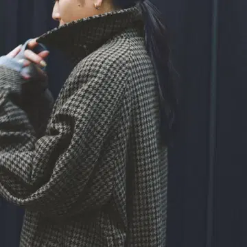 저널 스탠다드 르사주 모사 체크 발칼라 코트