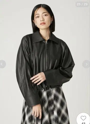 미개봉 새상품 택 포함 FRAY I.D 스탠 칼라 로스트 개더 블루종