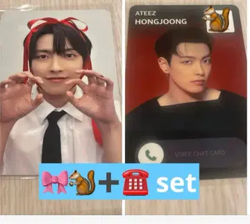 ateez minirecord 미니 레코드 콜 카드 홍준