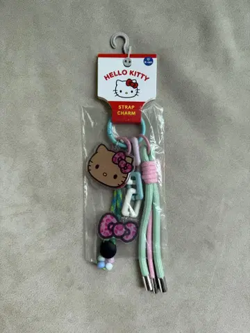 키티 스트랩 참 레오파드 무늬