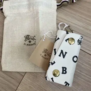 일비종떼 새상품 가죽 로고 키케이스