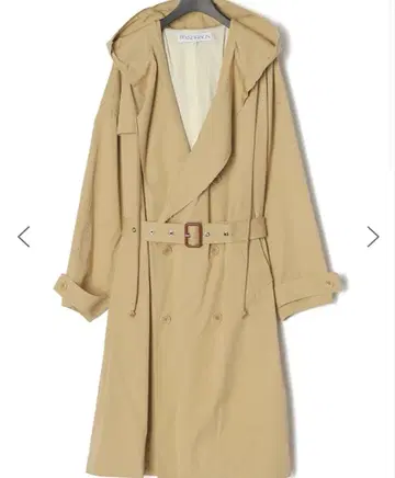 JW ANDERSON 후드 부착 트렌치코트 베이지