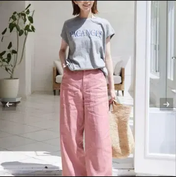 린넨 스트레이트 팬츠