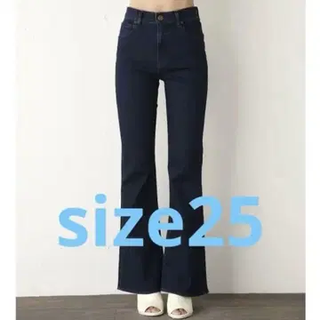 moussy 다크 블루 플레어 데님