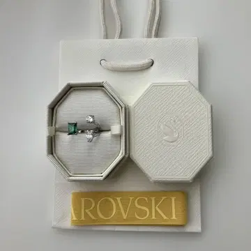 부속품 포함 Swarovski Mesmera 오픈 반지