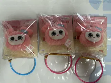 GIGO 한정판 TWICE LOVERYS 봉제 인형 헤어핀 모모 3개
