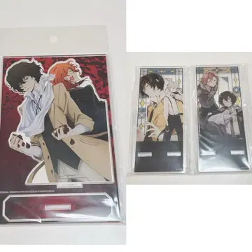 문호 스트레이독스 아크릴 스탠드 쌍흑 다자이 오사무 나카하라 츄야