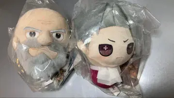 미개봉 FANTHFUL 역전재판 시리즈 봉제 인형 키체인 2개 세트