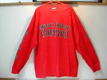 West Coast Choppers 빨간색 긴팔 티셔츠