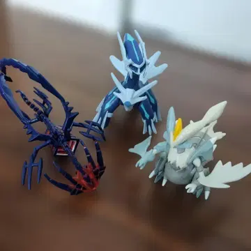 포켓몬 뮤츠 디아루가 화이트큐렘 피규어 세트