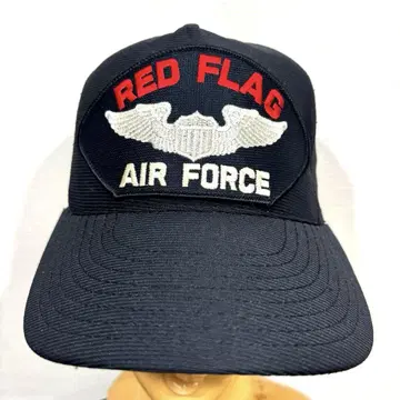 고품질 USA제 90s RED FLAG US AIR FORCE 네이비 캡