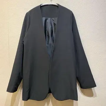 antiqua patterntorso 노카라 자켓 F 사이즈