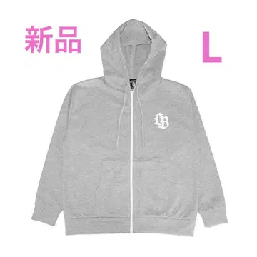 LIBERTYWALK 상의 후드티 그레이 프린트 로고 집업