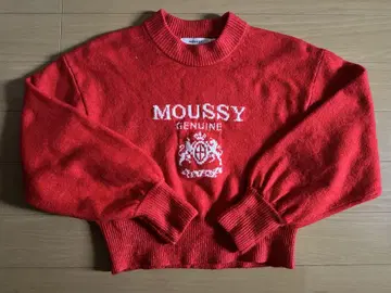 MOUSSY 레드 로고 스웨터