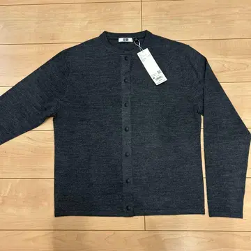 새상품 UNIQLO U 가디건 M 다크 그레이