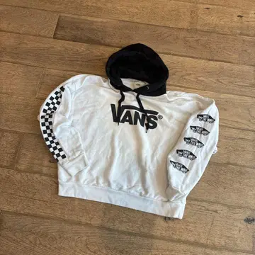 VANS 로데오 크라운즈 후드티 화이트/블랙