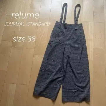 relume 체크 무늬 살로펫 사이즈 38